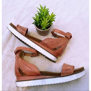 Free People Mjus Congnac Platform Sandals Ankle